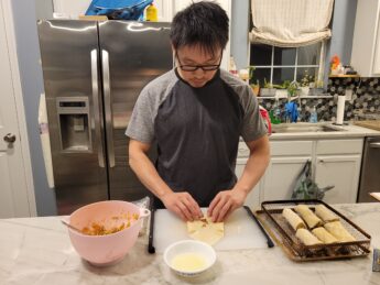 Making Spring Rolls!