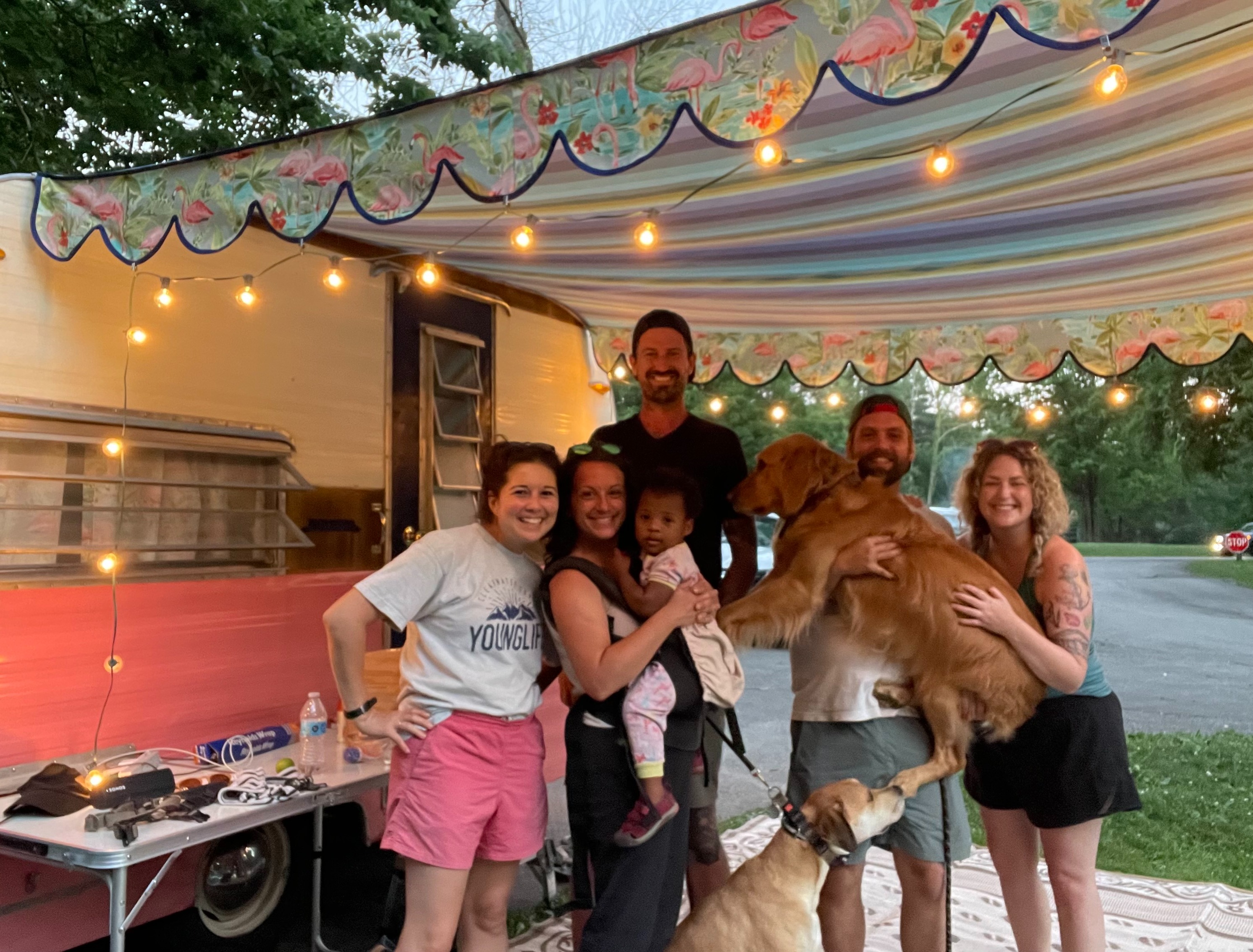 Weekend camping trip