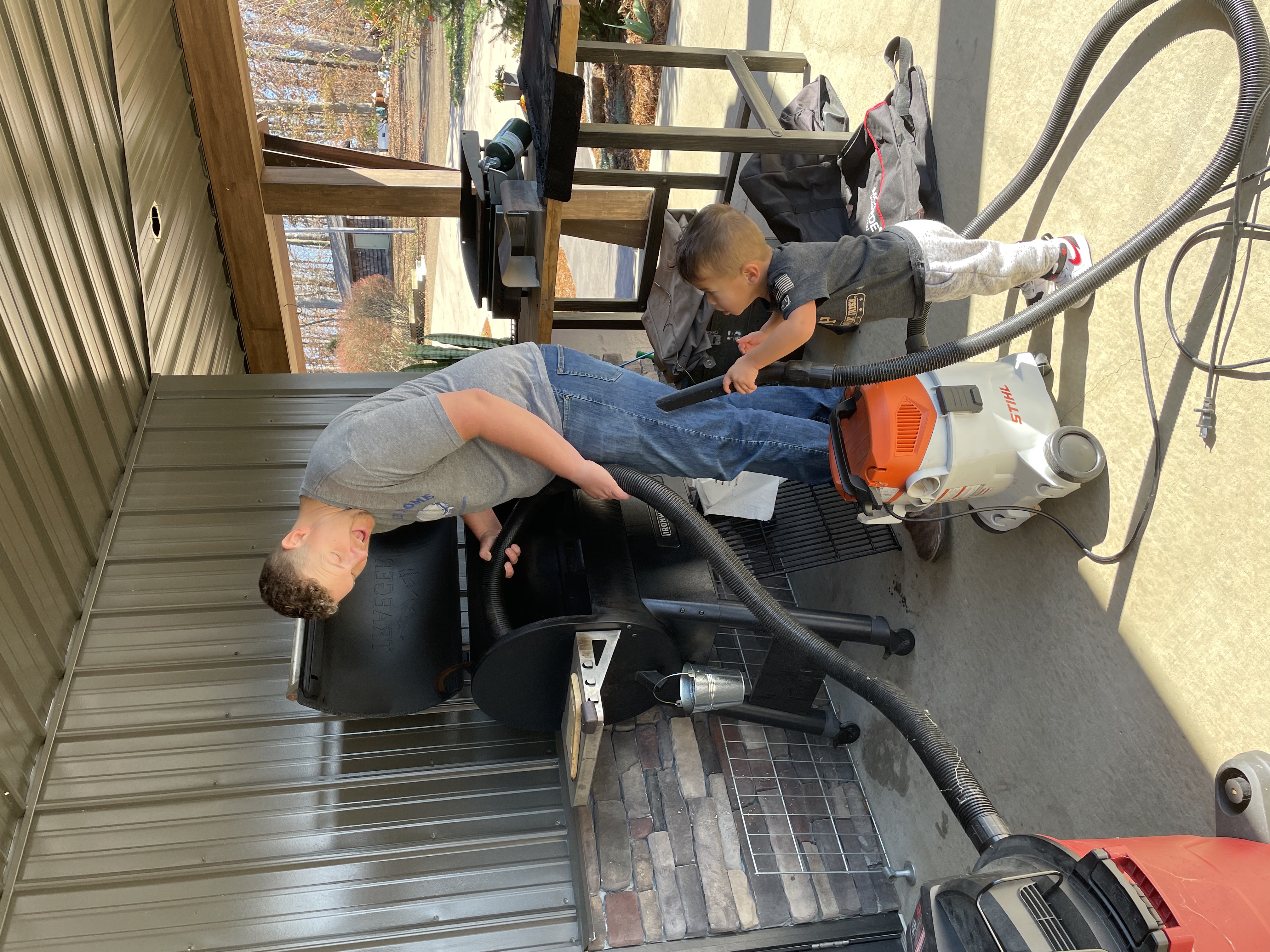 Daddy’s big helper