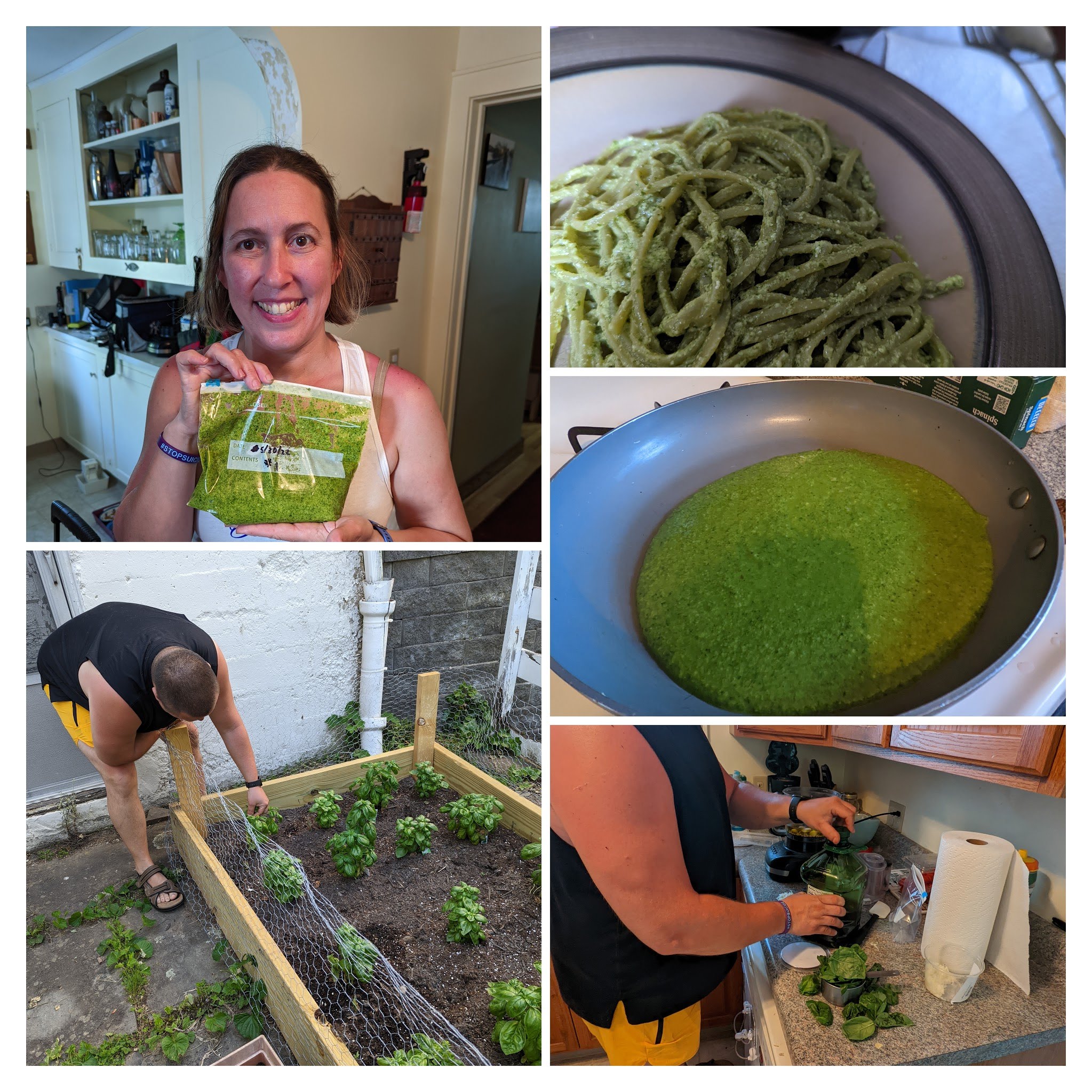 Pesto Making together!