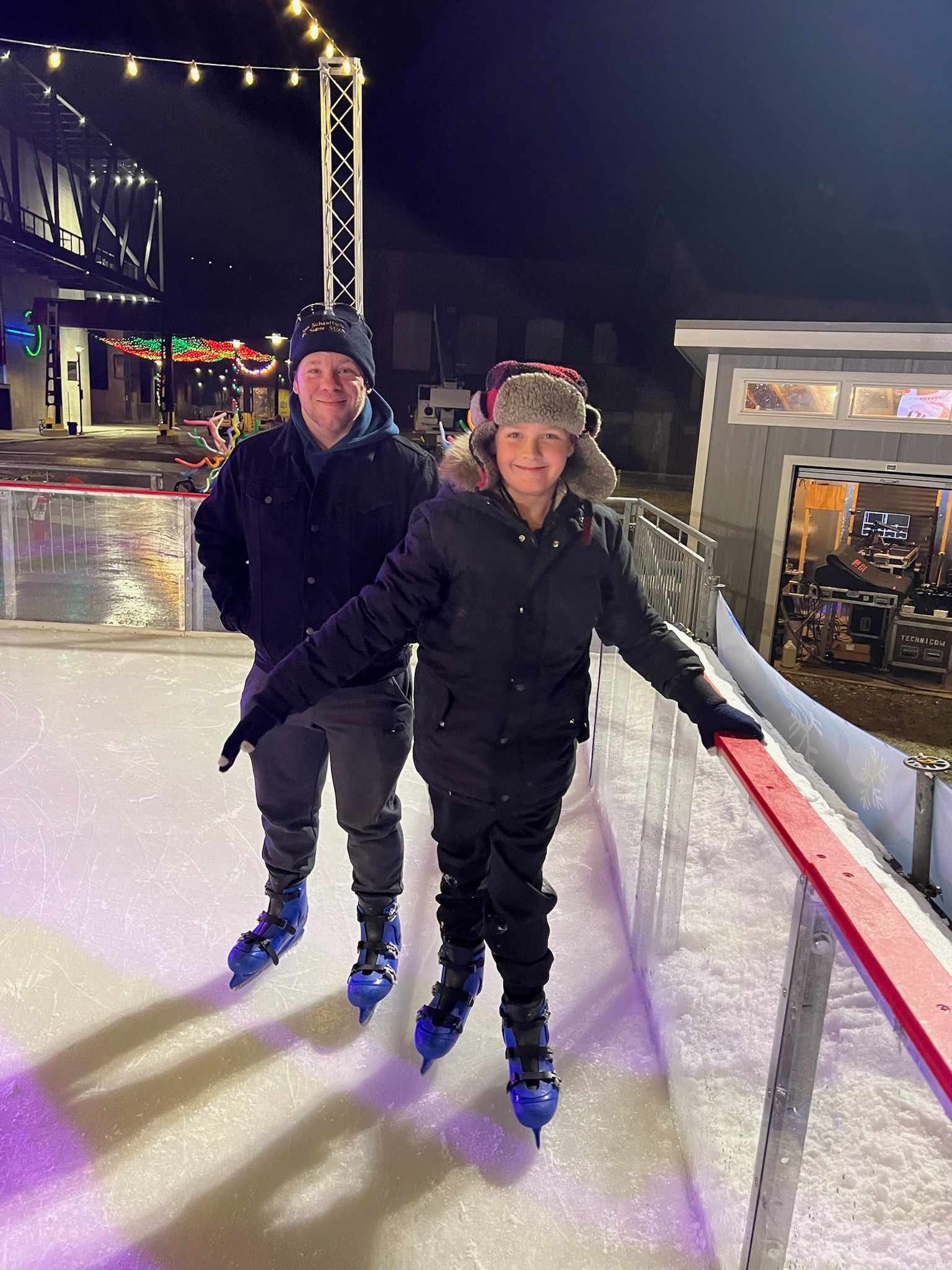 We went ice skating!