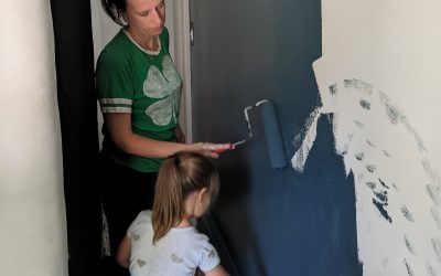 Mom and Me painting