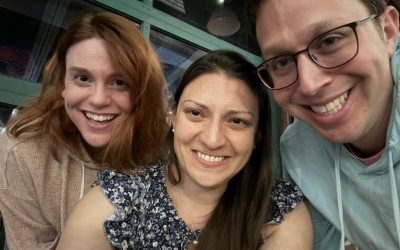 Dinner with our friend, Sam