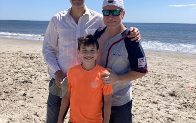 Beach day with Michael’s godson